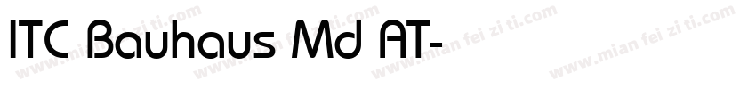 ITC Bauhaus Md AT字体转换